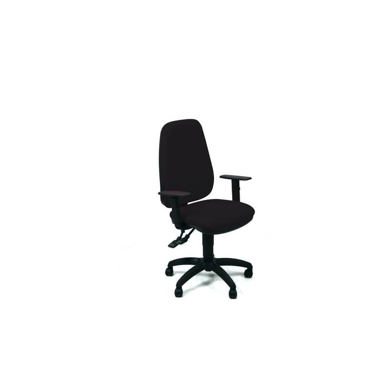 Sedia operativa girevole Unisit Teti TETE Eco Smart - rivestimento ignifugo nero - con braccioli - TETE/IN