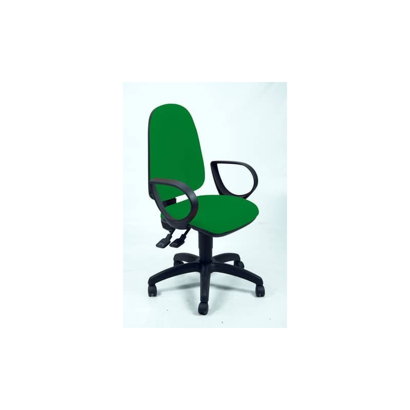Sedia operativa girevole Unisit Team TMSY Eco smart - schiuma sagomata - rivestimento Eco verde - TMSY/EV