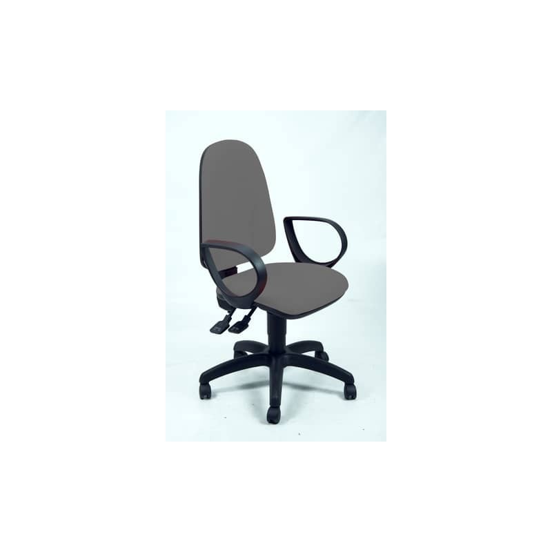 Sedia operativa girevole Unisit Team TMSY Eco smart - schiuma sagomata - rivestimento fili di luce grigio TMSY/F14