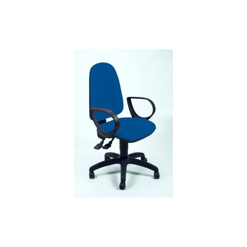 Sedia operativa girevole Unisit Team TMSY Eco smart - schiuma sagomata - rivestimento ignifugo blu - TMSY/IB