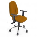 Sedia operativa girevole Unisit Team TMSYC Eco smart - schiuma sagomata - rivestimento Eco arancione - TMSYC/EA