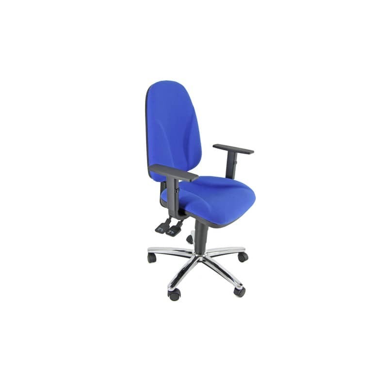 Sedia operativa girevole Unisit Team TMSYC Eco smart - schiuma sagomata - rivestimento Eco blu -TMSYC/EB