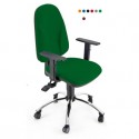 Sedia operativa girevole Unisit Team TMSYC Eco smart - schiuma sagomata - rivestimento Eco verde - TMSYC/EV