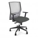 Sedia operativa girevole Unisit X Ray X2 schienale in rete grigio - rivestimento fili di luce grigio scuro - X2/F14