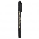 Marcatore permanente doppia punta Pentel Twin Tip tratti F-M nero N75W-AE (Conf.12)