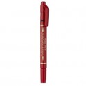 Marcatore permanente doppia punta Pentel Twin Tip tratti F-M rosso N75W-BE (Conf.12)