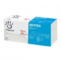 Asciugamani interfogliati piegati a Z Papernet 2 veli - 23x23,5 cm - bianco - fascetta da 143 fogli - 401793 (Conf.20)