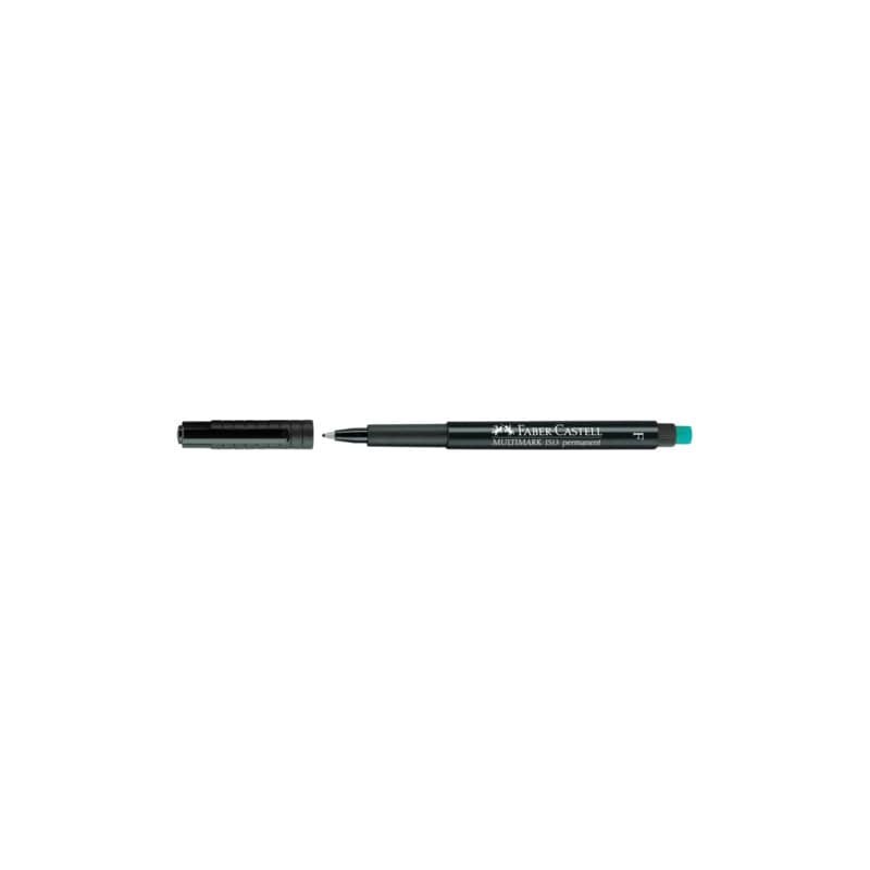 Marcatore cancellabile Faber-Castell Multimark nero F 0,6 mm 151399 (Conf.10)
