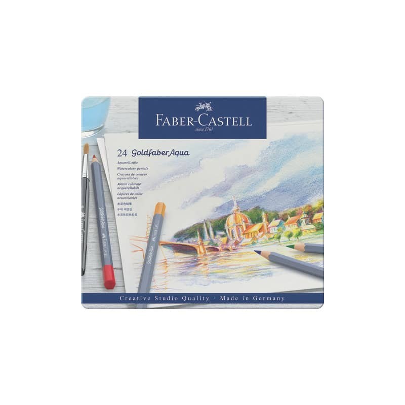 Matite acquarellabili Goldfaber Aqua Faber-Castell 24 colori Conf. 24 pezzi - 114624
