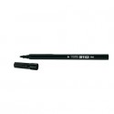 Marcatori punta in fibra TRATTO Office punta conica 0,7 mm nero Conf. 12 pezzi - F730503