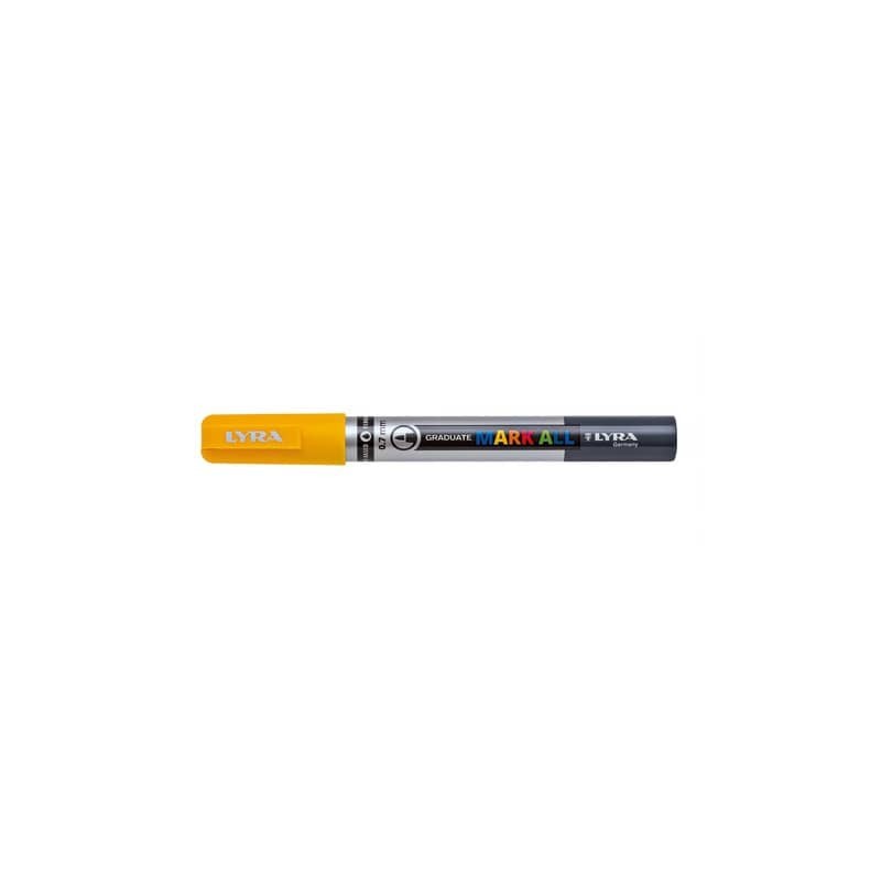 Marcatore a tempera LYRA Graduate Mark All punta tonda 0,7 mm giallo L6800007