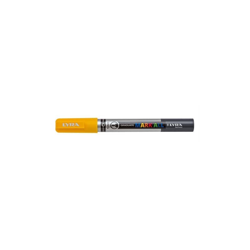 Marcatore a tempera LYRA Graduate Mark All punta tonda 1 mm giallo L6810007