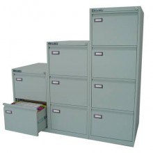 EC - Classificatore per cartelle sospese KUBO 3 cassetti  46,5x62x100 cm grigio 4003