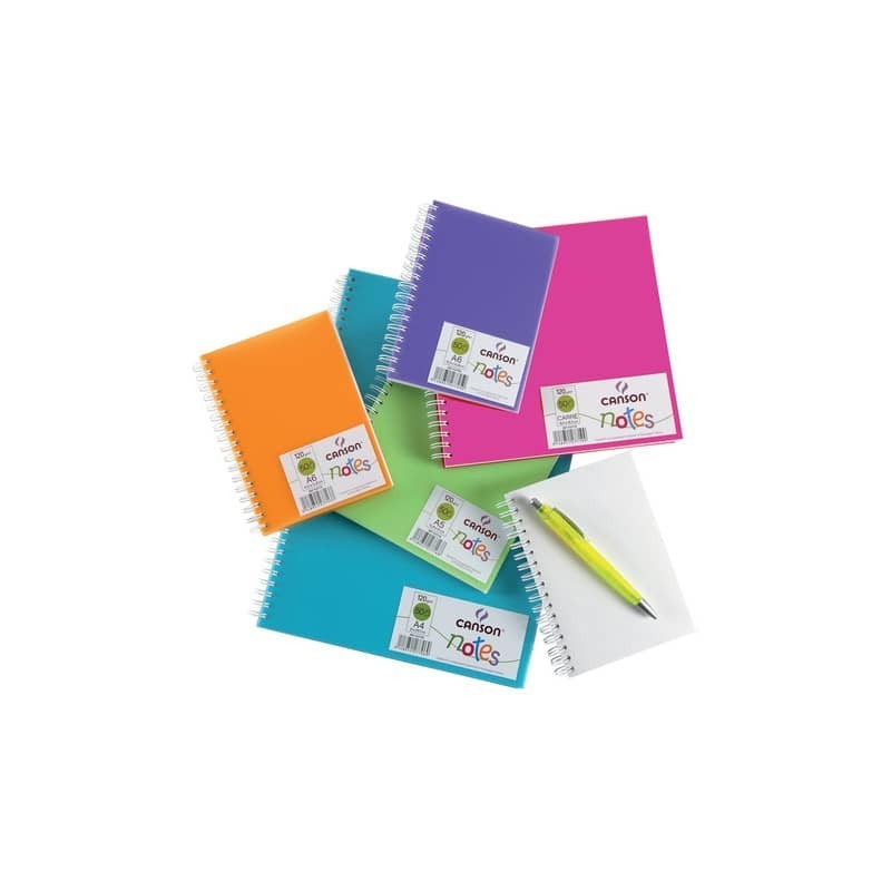 Quaderno a spirale Canson A5 - 50 fogli assortiti C200003026
