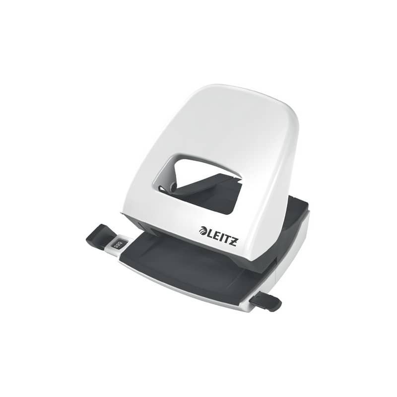 Perforatore 5008 2 fori - 30 fogli Leitz NeXXt Series bianco metallizzato 50081201