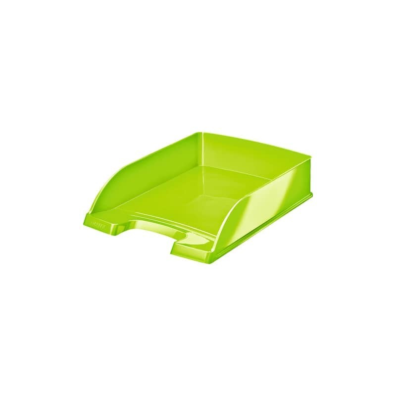 Vaschette portacorrispondenza Leitz WOW in polistirolo A4 verde lime metallizzato - 52263054 (Conf.5)
