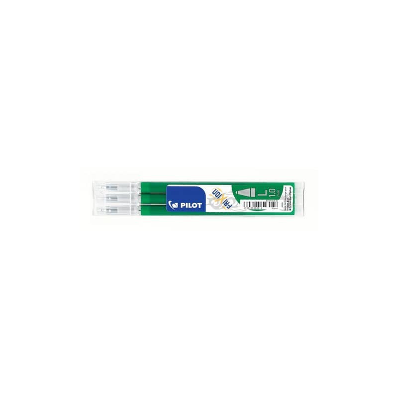Refill sfera Pilot Frixion Ball e Clicker 1 mm verde Set 3 pezzi - 6678