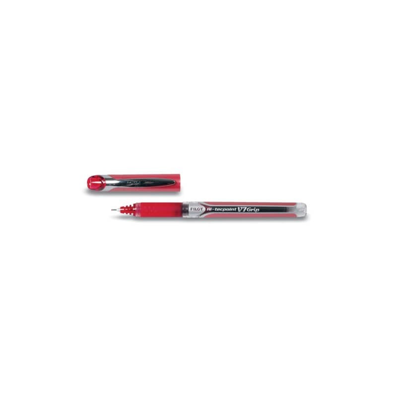 Penne a sfera con cappuccio Pilot Hi-Tecpoint V7 Grip 0,7 mm rosso 6737