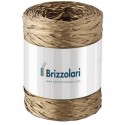 Nastro in rafia sintetica Brizzolari 5 mm x 200 mt oro 6802.33