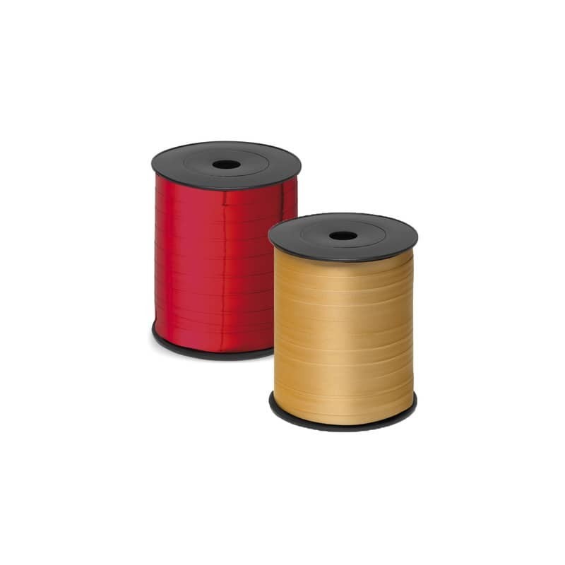 Nastro da regalo in rocchetto Brizzolari 10 mm x 250 mt rosso metallizzato 3870.ROSSO