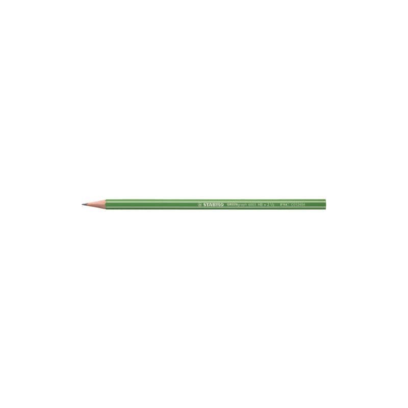 Matite senza gommino Stabilo GREENgraph HB conf. 12 pezzi - 6003/HB