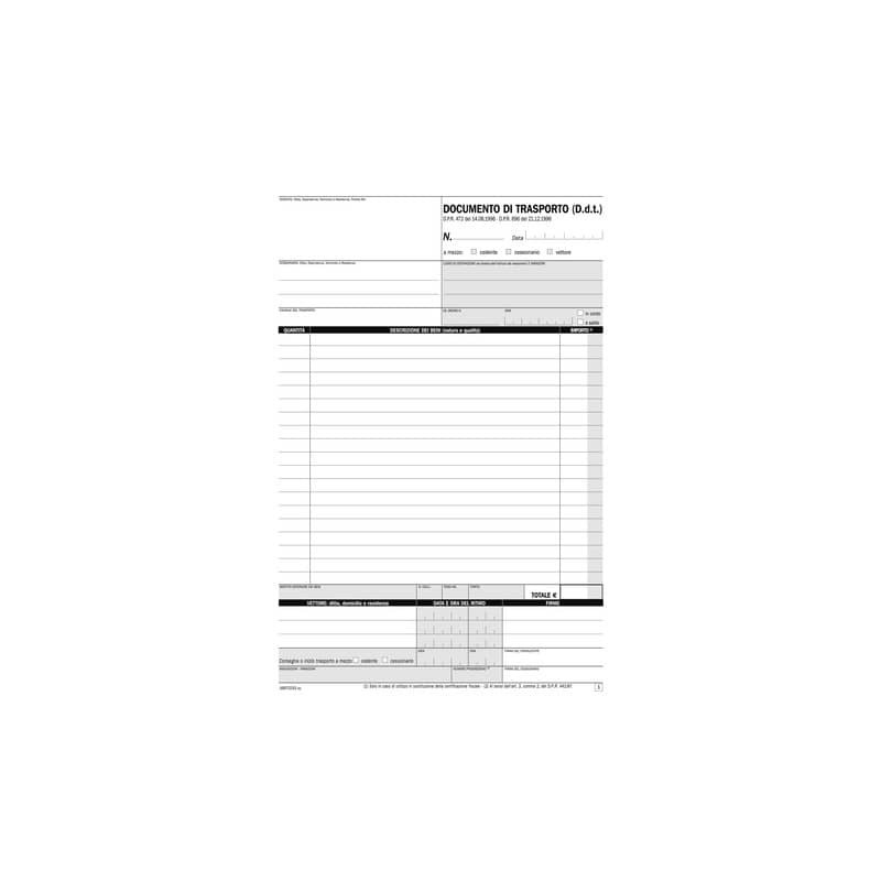 Blocco DDT autoricalcanti flex data ufficio A4 33x3 copie autoricalcanti DU1687CD330