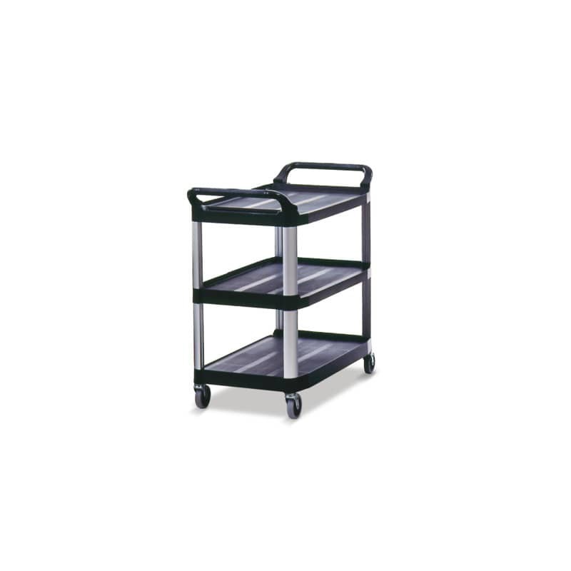Carrello aperto X-tra™ Utility Cart Rubbermaid 3 ripiani 103.2 x 50.8 x 96 cm nero - 1814566