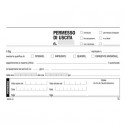 Blocco permessi di uscita Data Ufficio 10x16,8 cm - 50x2 copie autoricalcanti DU1626C0000