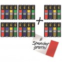 Post-it® Index Mini con dispenser rosso,verde, blu, giallo VALUE PACK 4+2 - 683- 4+2