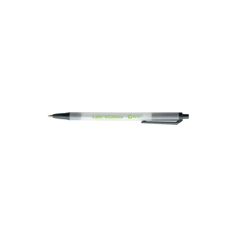 Penna ecologica a scatto BIC ECOlutions Clic Stic 1 mm nero 8806871 (Conf.50)