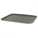 Vassoio rettangolare multiuso 35,5x45,5 cm superficie antiscivolo nero - 337946