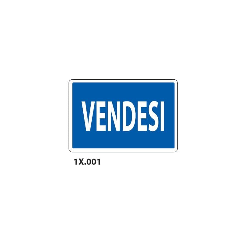 Cartello informativo "Vendesi" Dixon Industries 20x30 cm - 1X.0001