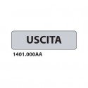 Cartello adesivo per interni ''Entrata'' Dixon Industries 17x4,5 cm Conf. 15 pezzi - 1401.000AA