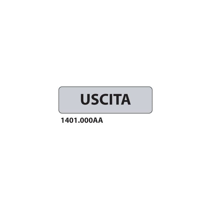 Cartello adesivo per interni ''Entrata'' Dixon Industries 17x4,5 cm Conf. 15 pezzi - 1401.000AA