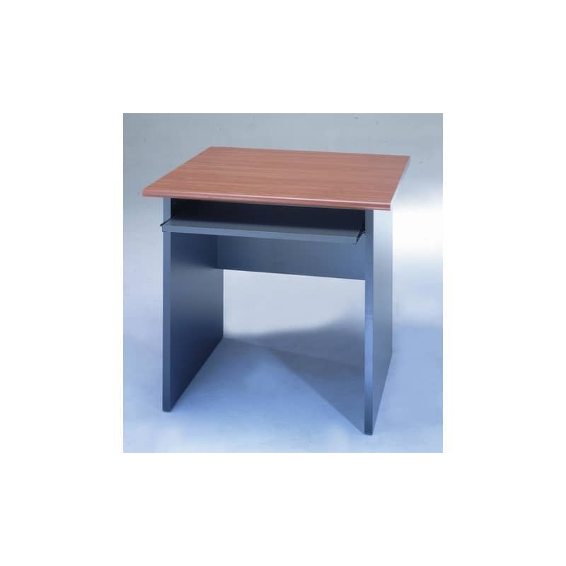 Scrivania Frensy Venice 80x80x72 cm piano ciliegio - fianchi a pannello antracite - UVES80