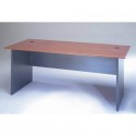 Scrivania Frensy Venice 140x80x72 cm piano ciliegio - fianchi a pannello antracite - UVES14