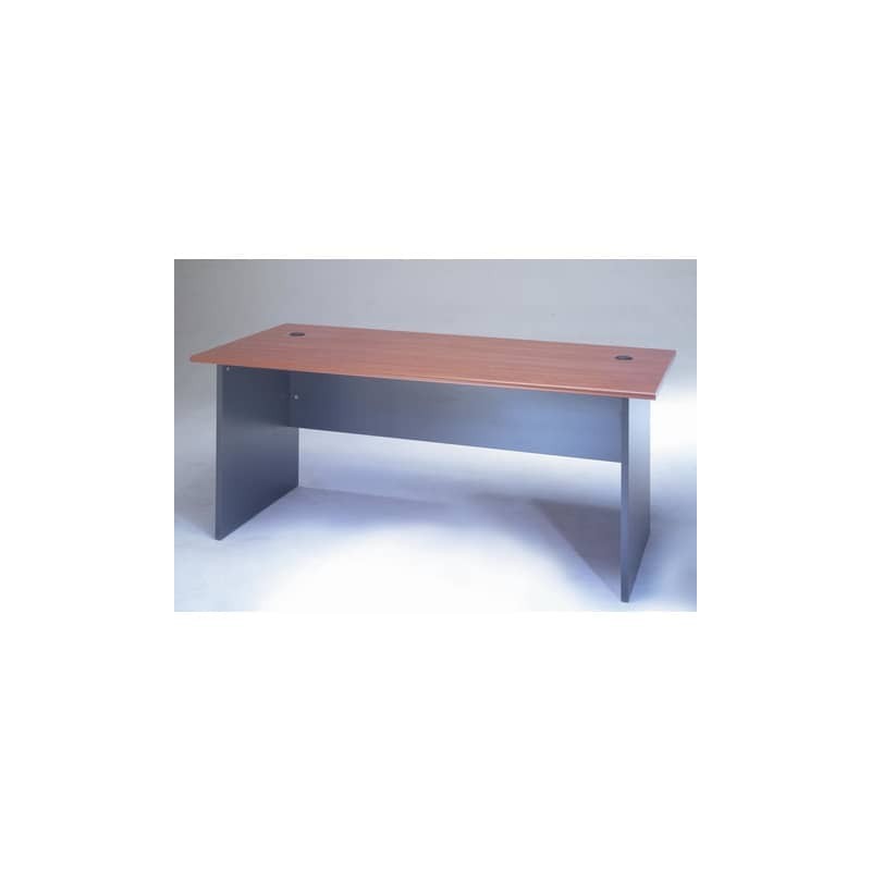 Scrivania Frensy Venice 180x80x72 cm piano ciliegio - fianchi a pannello antracite - UVES18