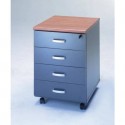 Cassettiera con 4 cassetti Frensy Venice 44x52x63 cm Ciliegio/Antracite UVEC4C