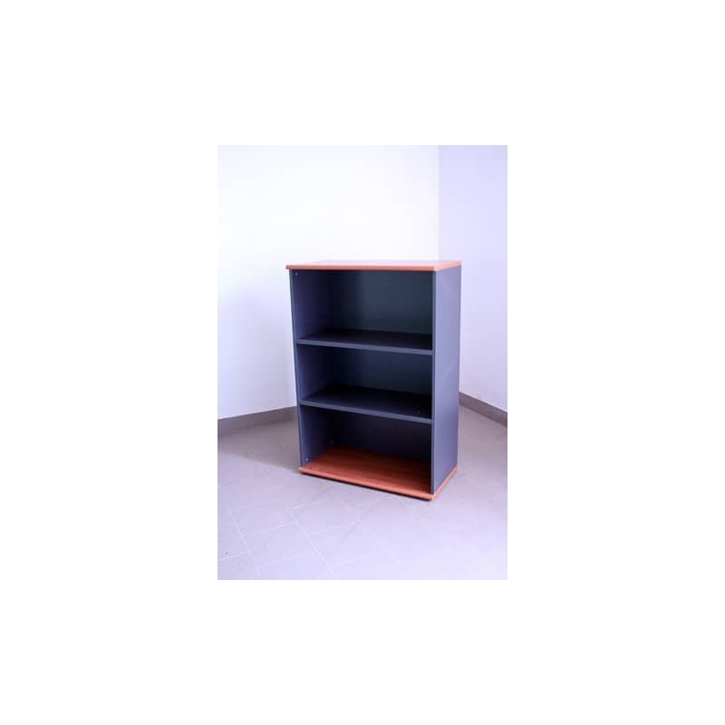 Mobile medio a giorno Frensy Venice 2 ripiani doppia larghezza 90x45x130 cm Ciliegio/Antracite - UVEM139