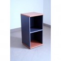 Mobile basso a giorno Frensy Venice 1 ripiano 45x45x90 cm Ciliegio/Antracite UVEM94