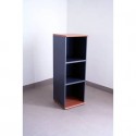 Mobile medio a giorno Frensy Venice 2 ripiani 45x45x130 cm Ciliegio/Antracite - UVEM134