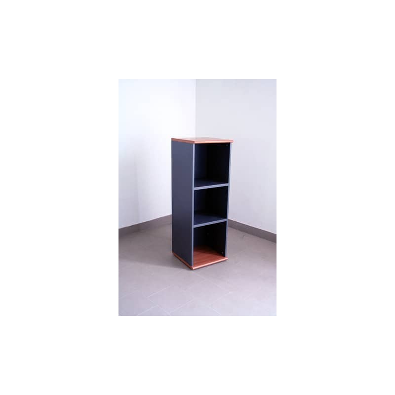 Mobile medio a giorno Frensy Venice 2 ripiani 45x45x130 cm Ciliegio/Antracite - UVEM134