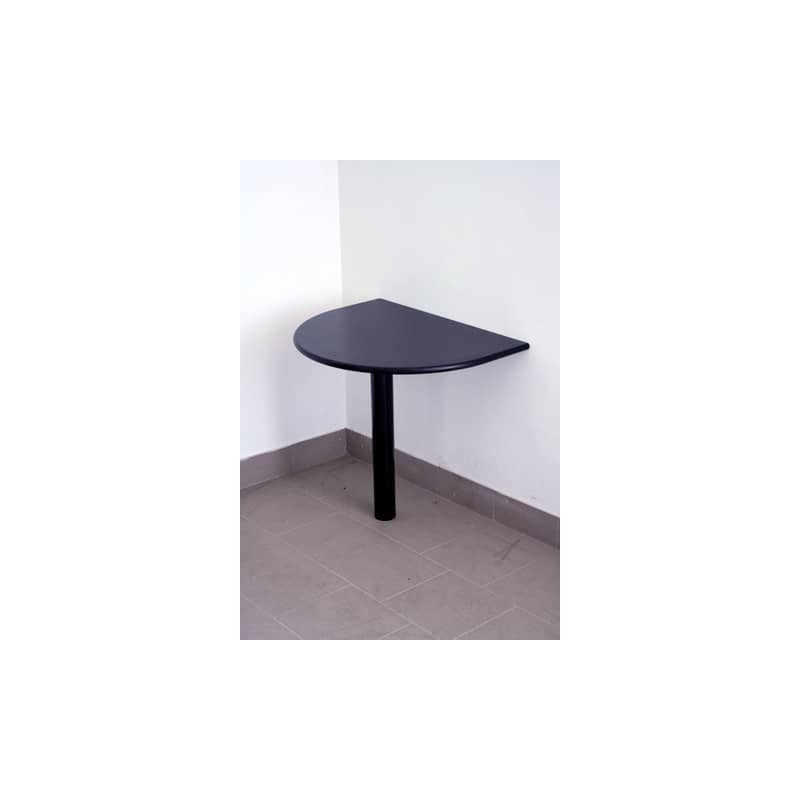 Penisola Frensy Venice 80x60x72 cm laccato nero con gamba in metallo UVEP