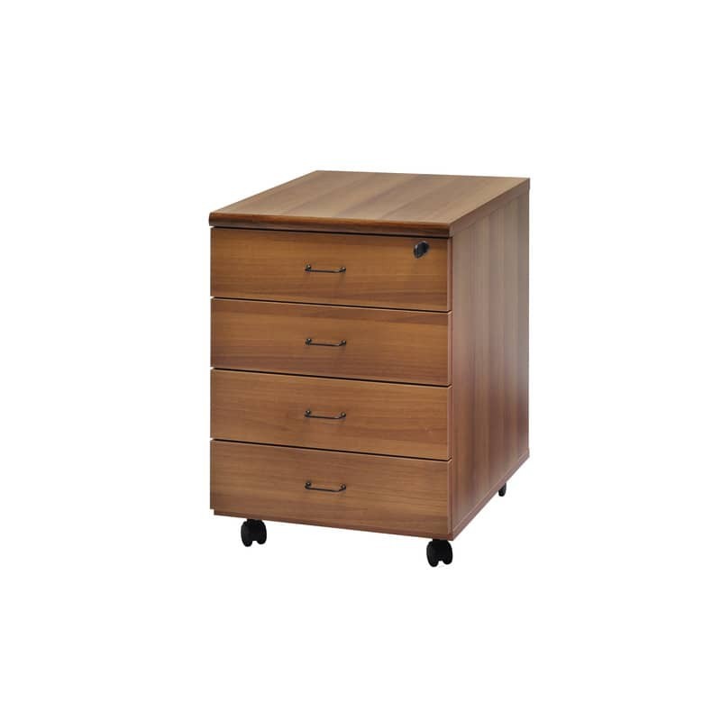 Cassettiera 4 cassetti Frensy BYTE 44x52x63 cm noce tabacco UFBNC4C