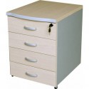 Cassettiera 4 cassetti Frensy EMOTION 44x55x63 cm rovere UEMS4C