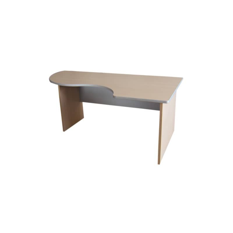 Scrivania informatica con semipenisola destra Frensy EMOTION 160x100x72 cm rovere - UEMWS16D