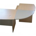 Angolo Reception Frensy EMOTION fianchi a pannello 96x96x72/125 cm rovere con sopralzo - UEMANRSA9