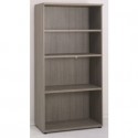 Mobile alto a giorno Frensy Larix 3 ripiani doppia larghezza 90x45x180 cm rovere grigio - ULAGM18