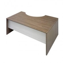 Scrivania informatica Frensy Florence semipenisola a sinistra 160x100x72 cm fianchi a pannello - olmo - UFL16SX