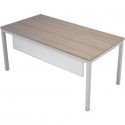 Scrivania con gambe metalliche Frensy Florence 160x80x72 cm olmo frassino chiaro - UFLSM16